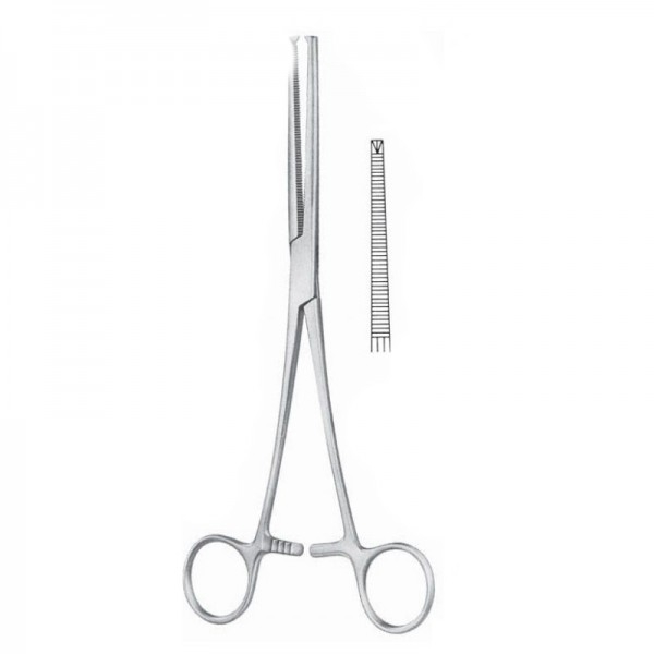 Kocher forceps, straight, with teeth, 14cms. (UNTIL STOCKS END)